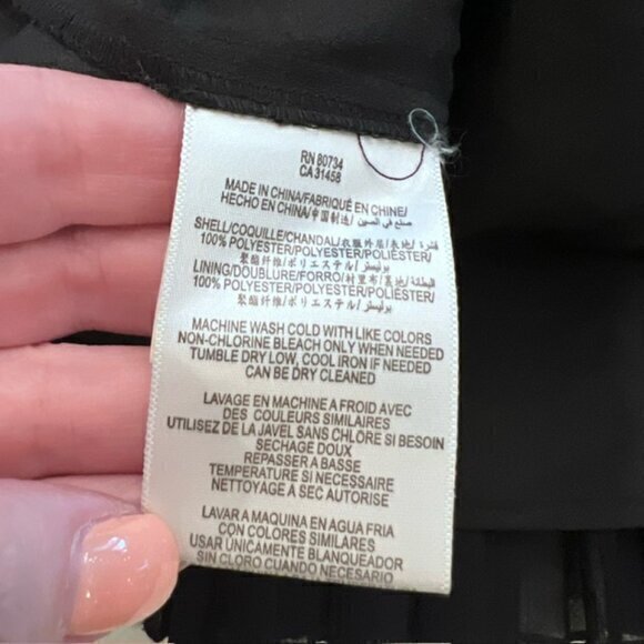 🛍️2 for $25 Sale🛍️ Women's Lined Mini Skirt Accordion Pleat Black Size‎ Medium - Picture 9 of 10